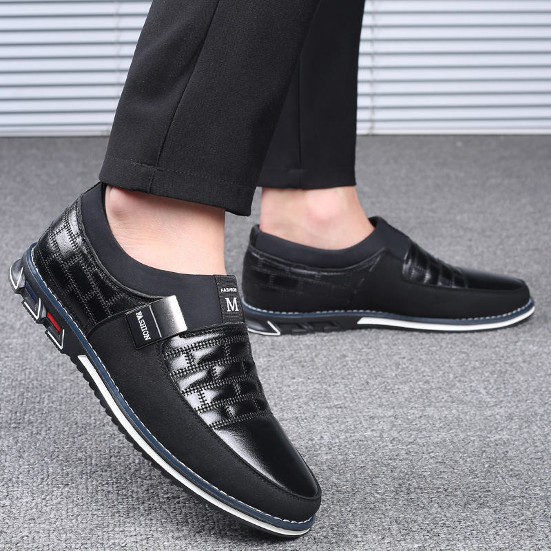 XPAY Genuine Leather Men Casual Shoes Brand 2019 Mens Loafers Moccasins Breathable Slip on Black Driving Shoes 38-46 image 4