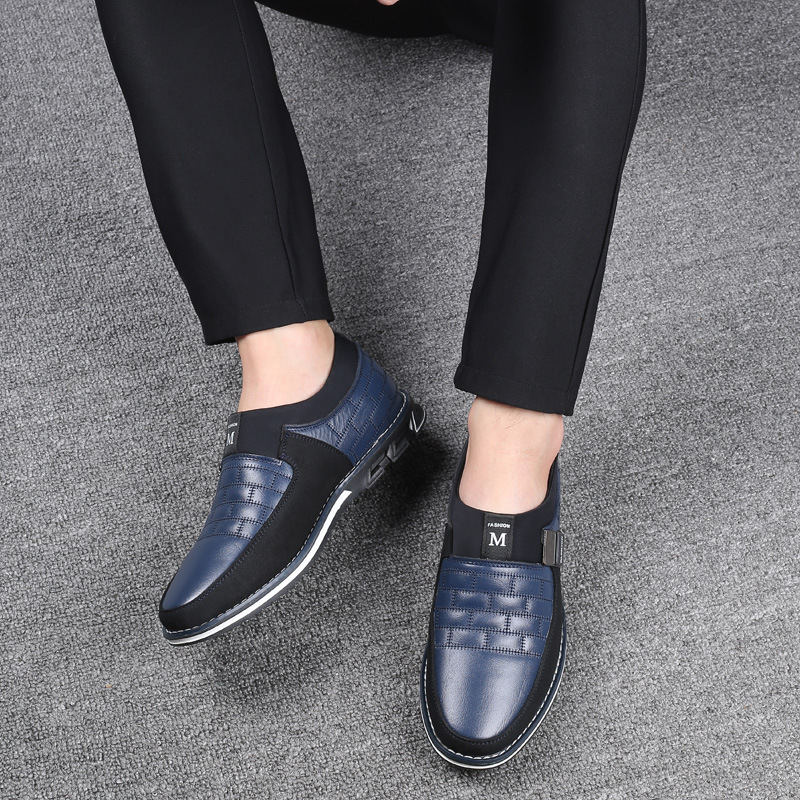 XPAY Genuine Leather Men Casual Shoes Brand 2019 Mens Loafers Moccasins Breathable Slip on Black Driving Shoes 38-46 image 3