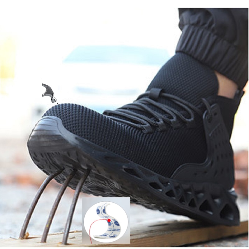 Rubber Soled Shoes Cotton Shoes PU Anti-slip Puncture Proof Safety Shoes image 5