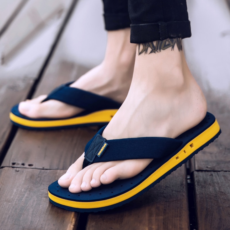 XMISTUO Summer Youth Slippers Of Fish Men Massage Non-Slip Cool Outside Flip Flops Breathable Thick-Soled Toe Sandals image 6