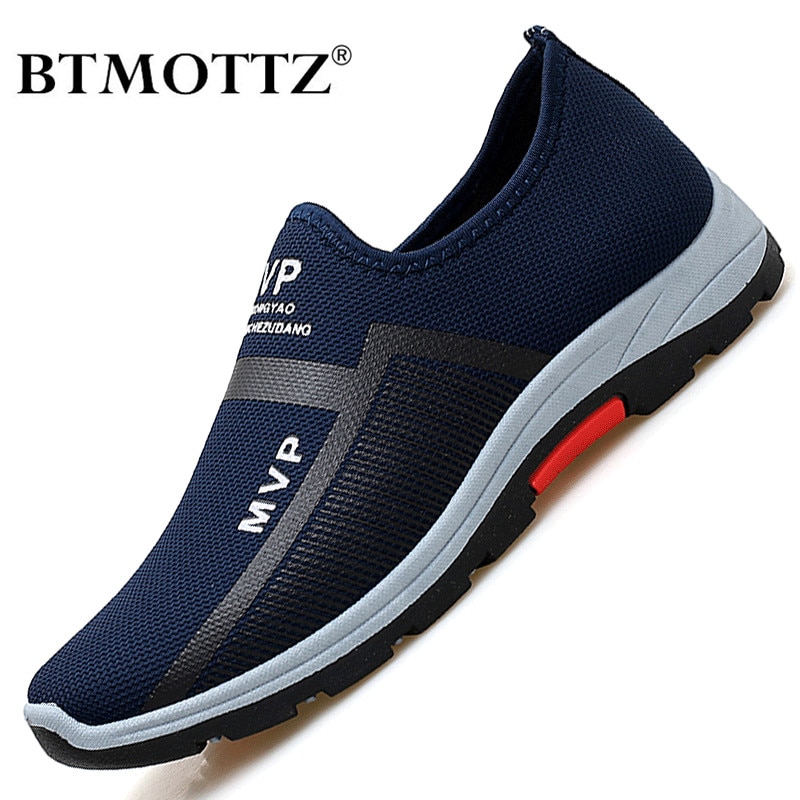 Summer Mesh Men Shoes Lightweight Sneakers Men Casual Walking Shoes Breathable Slip on Mens Loafers Zapatillas Hombre