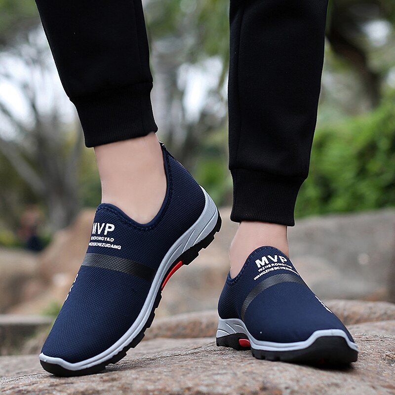 Summer Mesh Men Shoes Lightweight Sneakers Men Casual Walking Shoes Breathable Slip on Mens Loafers Zapatillas Hombre image 5