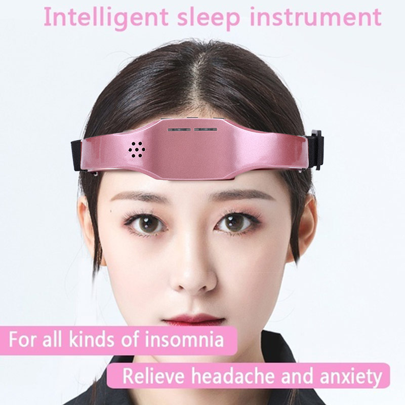 Call-out with text 'Intelligent sleep instrument' highlighting benefits for insomnia and headache relief.