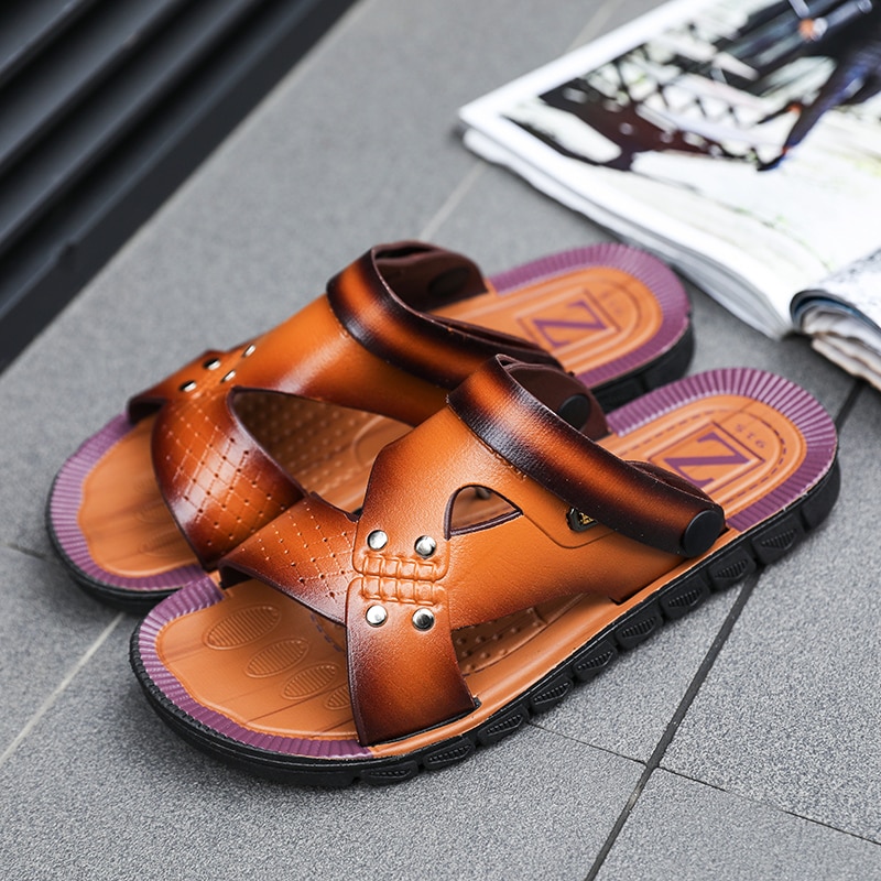 Men shoes Arrival Summer Men Flip Flops High Quality Beach Sandals Anti-slip Zapatos Hombre Casual Shoes Wholesale 43 image 9