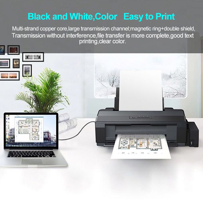 USB Printer Cable (Type A to Type B) 6