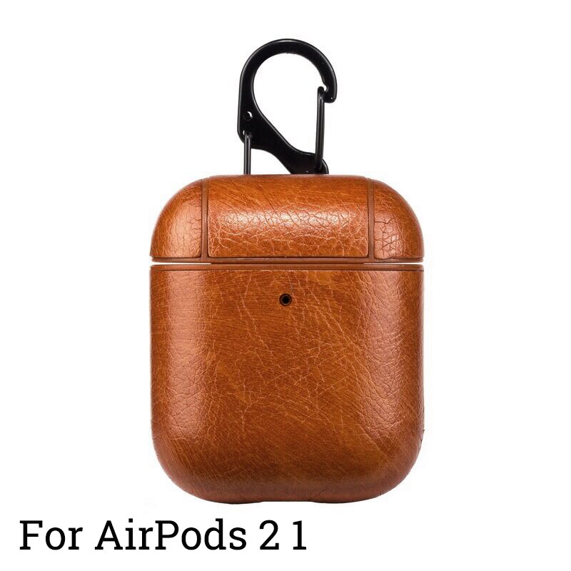 Leather Case for AirPods Charging Case with Carabiner 5