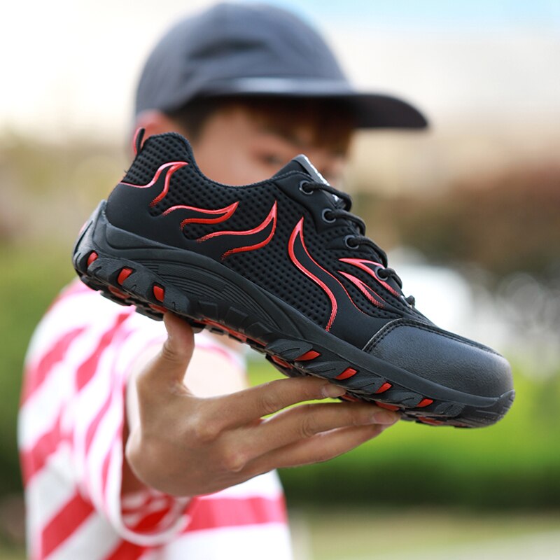 Shoes Anti-smashing Work Shoes Mesh Breathable Rubber Bottom Low Top Protective Men Shoes image 7