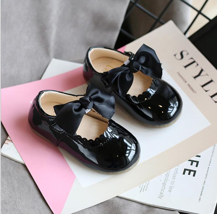 Newest Summer Kids Shoes Leathers Sweet Children Sandals For Girls Toddler Baby Breathable PU Out Bow Shoes image 7