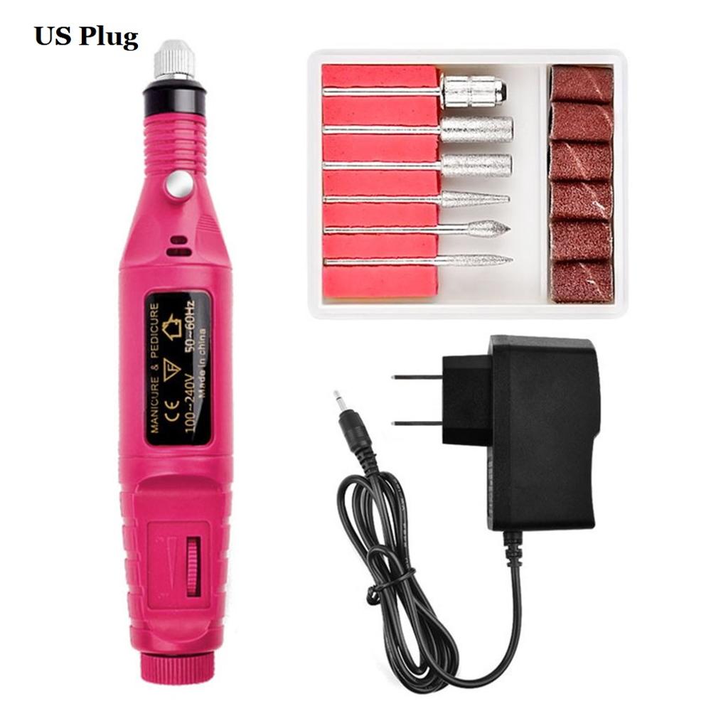 Portable Electric Nail Drill Machine Kit for Acrylic Gel Man