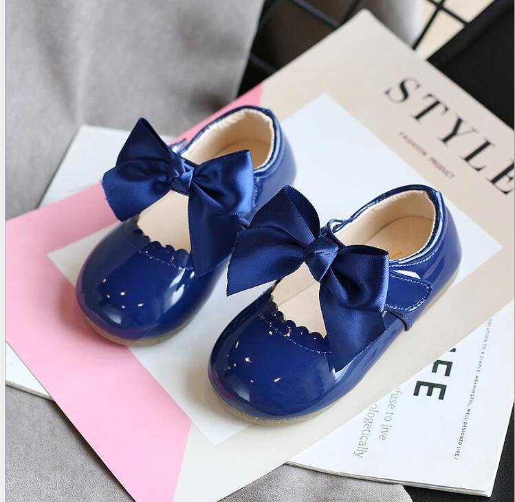 Newest Summer Kids Shoes Leathers Sweet Children Sandals For Girls Toddler Baby Breathable PU Out Bow Shoes image 6