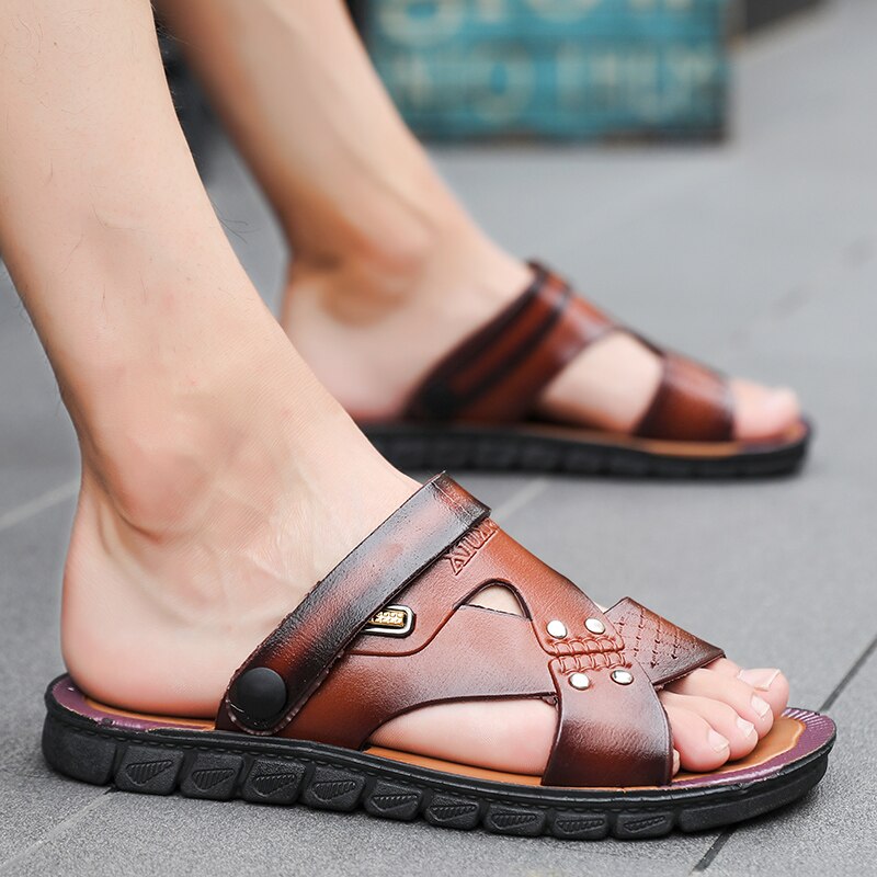 Men shoes Arrival Summer Men Flip Flops High Quality Beach Sandals Anti-slip Zapatos Hombre Casual Shoes Wholesale 43 image 8