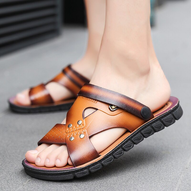 Men shoes Arrival Summer Men Flip Flops High Quality Beach Sandals Anti-slip Zapatos Hombre Casual Shoes Wholesale 43 image 7