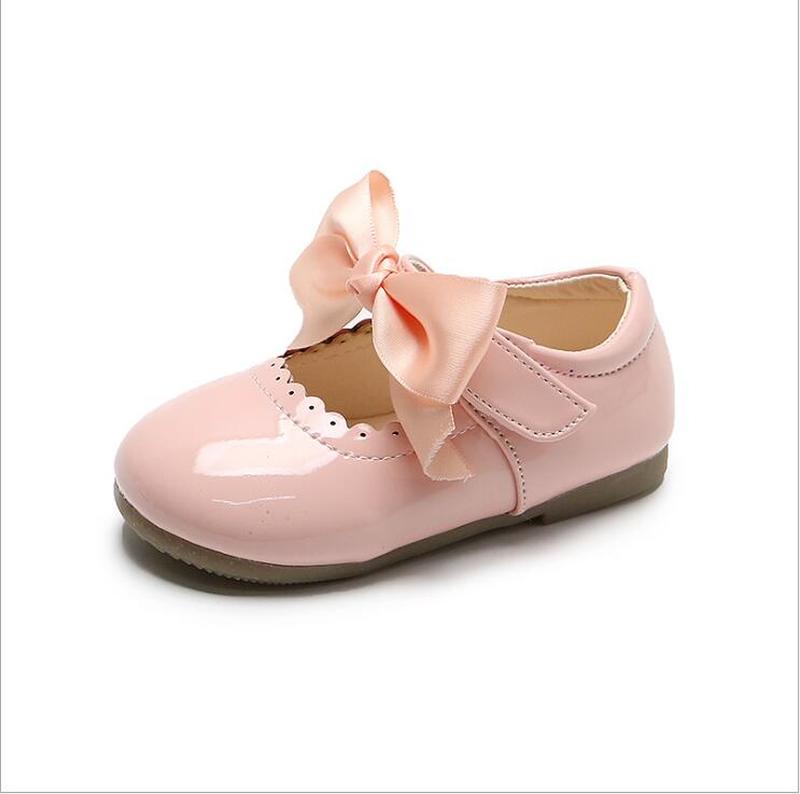 Newest Summer Kids Shoes Leathers Sweet Children Sandals For Girls Toddler Baby Breathable PU Out Bow Shoes image 8