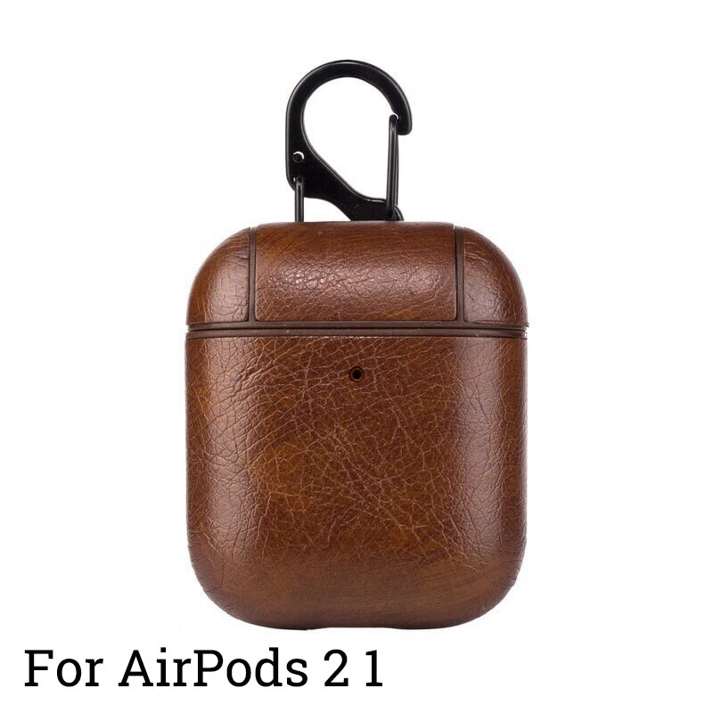 Leather Case for AirPods Charging Case with Carabiner 6
