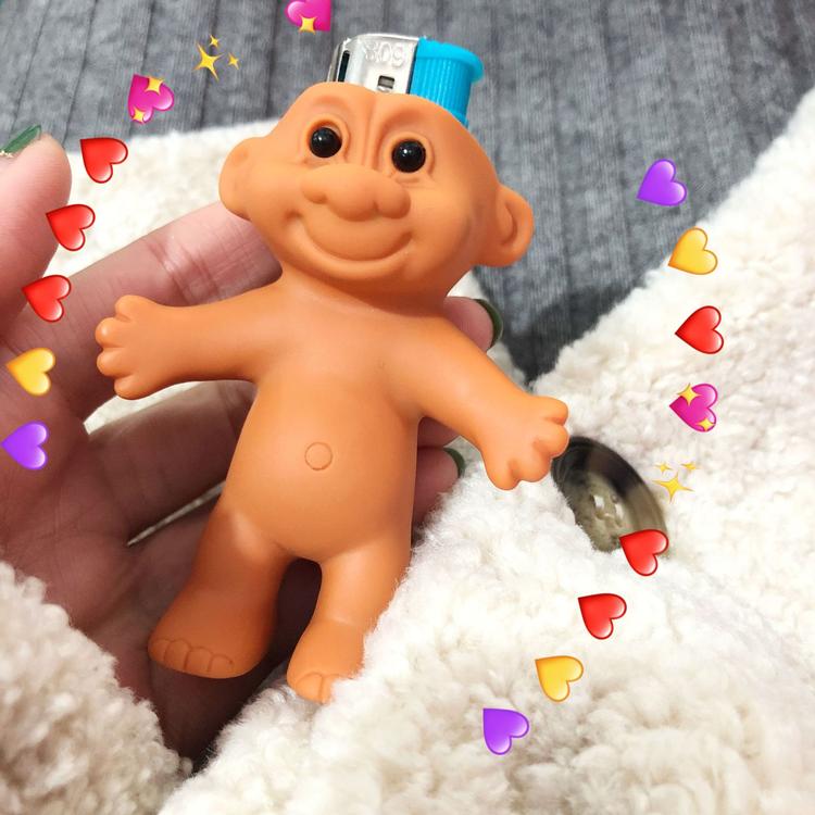 Cute Silicone Cute Funny Rubber Naked Doll 7cm Lighter Case Box