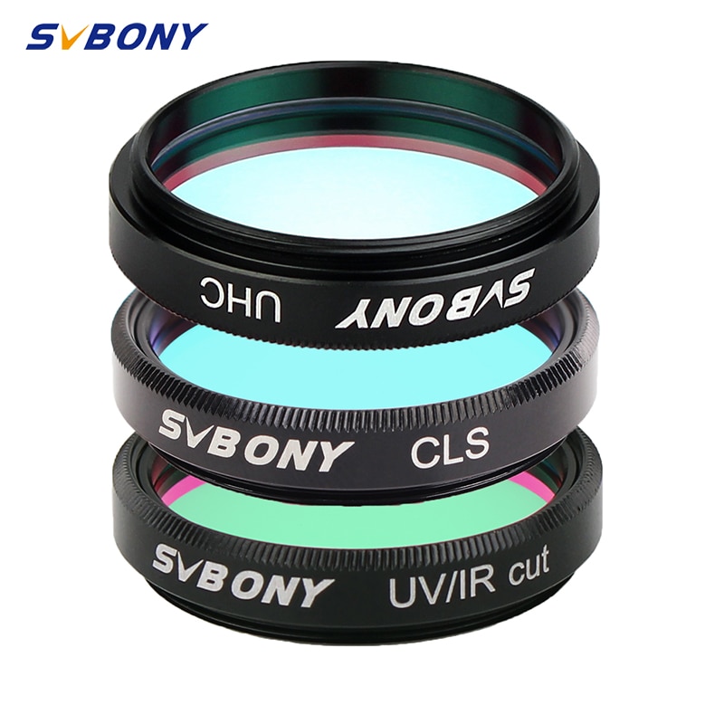 SVBONY 1.25'' UHC + UV-IR+CLS 3 pcs Elimination of light pollution filters for Astronomy Telescope