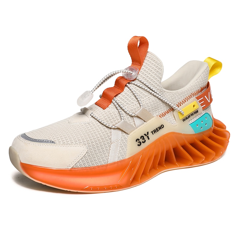 Men Blade Shoes Casual Sneakers Men Soft High Quality Reflective Shoes Breathable Flying Woven Sneakers Male Chaussure Homme（A29） image 3