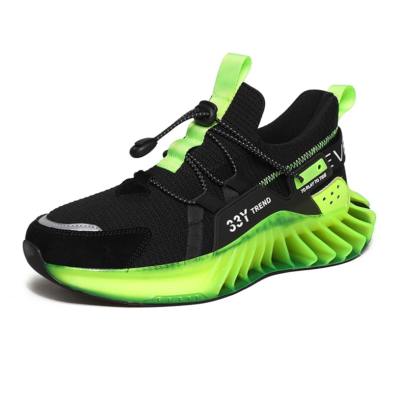 Men Blade Shoes Casual Sneakers Men Soft High Quality Reflective Shoes Breathable Flying Woven Sneakers Male Chaussure Homme（A29） image 5