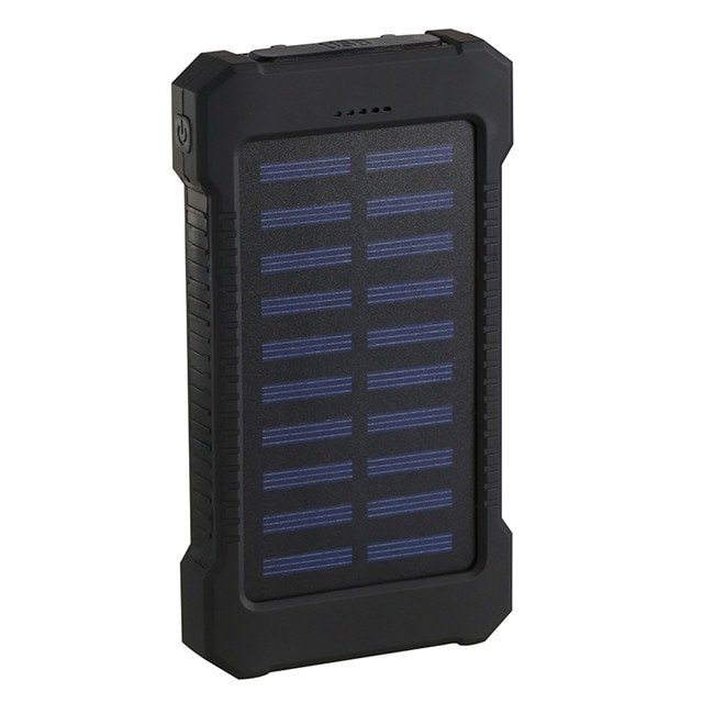 For Smartphone with LED Light Solar Power Bank Waterproof 20000mAh Charger 2 USB - 第 13/17 張圖片