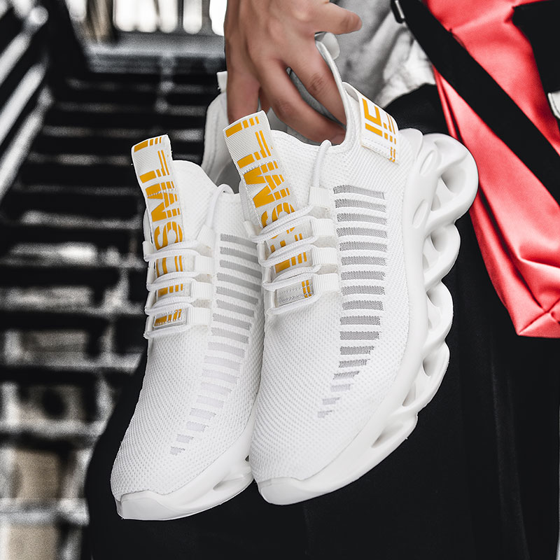 Sneakers Shoes 2021 Lover 46 Light Casual Shoes White Basket Sneakers Breathable Walking Men Flats Black image 6