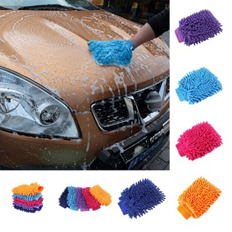 2 in 1 Ultrafine Fiber Chenille Microfiber Car Wash Glove –  pureauto&detailing