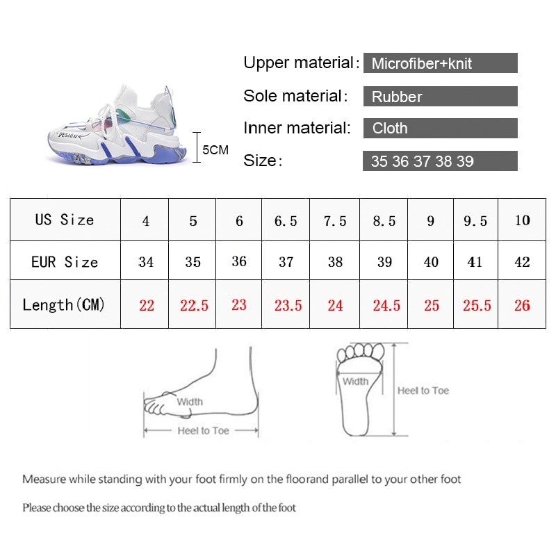 Women Flat Platform Shoes Breathable Comfortable Lightweight Casual Ladies Sneakers image 8