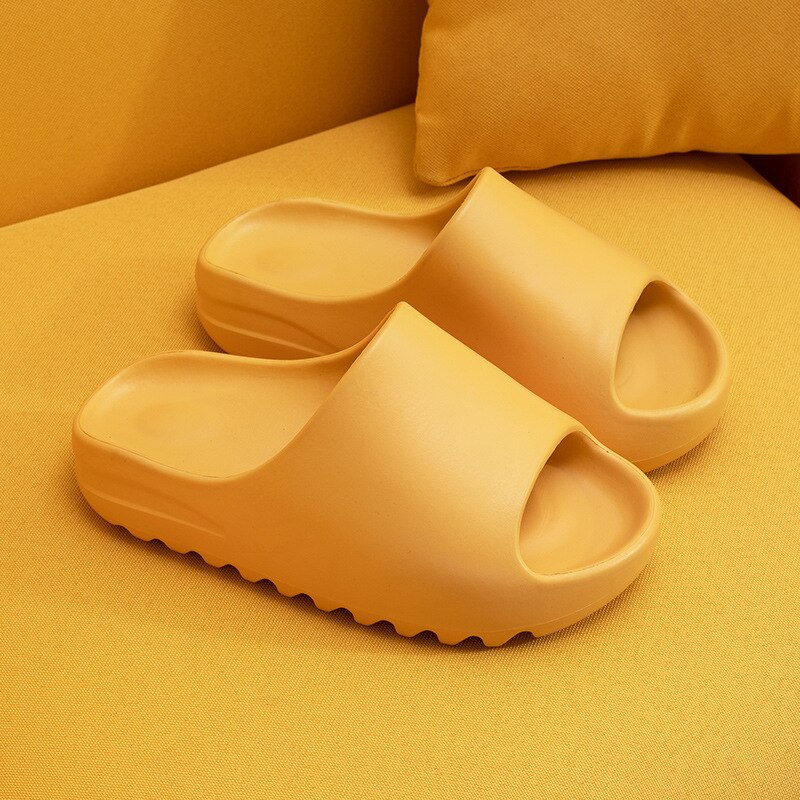 Soft Slippers Thick Sole Non-slip EVA Indoor Women Shoes Summer Flat Sandals Couple Beach Outdoor Light Flip Flops