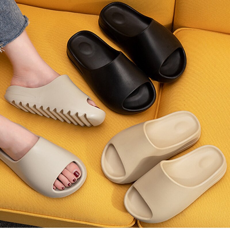 Soft Slippers Thick Sole Non-slip EVA Indoor Women Shoes Summer Flat Sandals Couple Beach Outdoor Light Flip Flops image 8