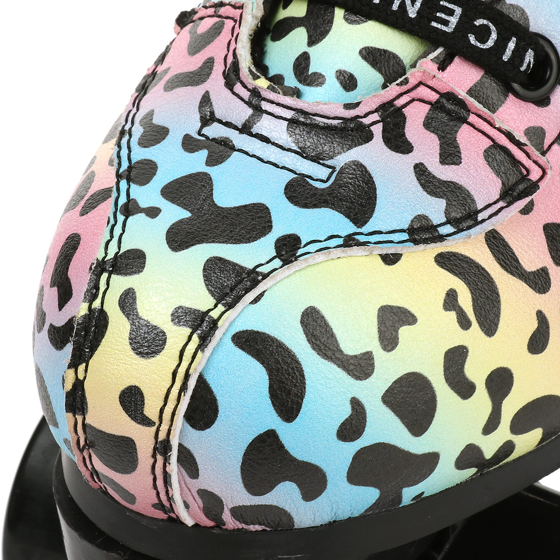 Outdoor Quad Roller Skate Sneaker Skating Blade Leopard Pattern Breathable Abec-7 4 Wheels Shoes image 7