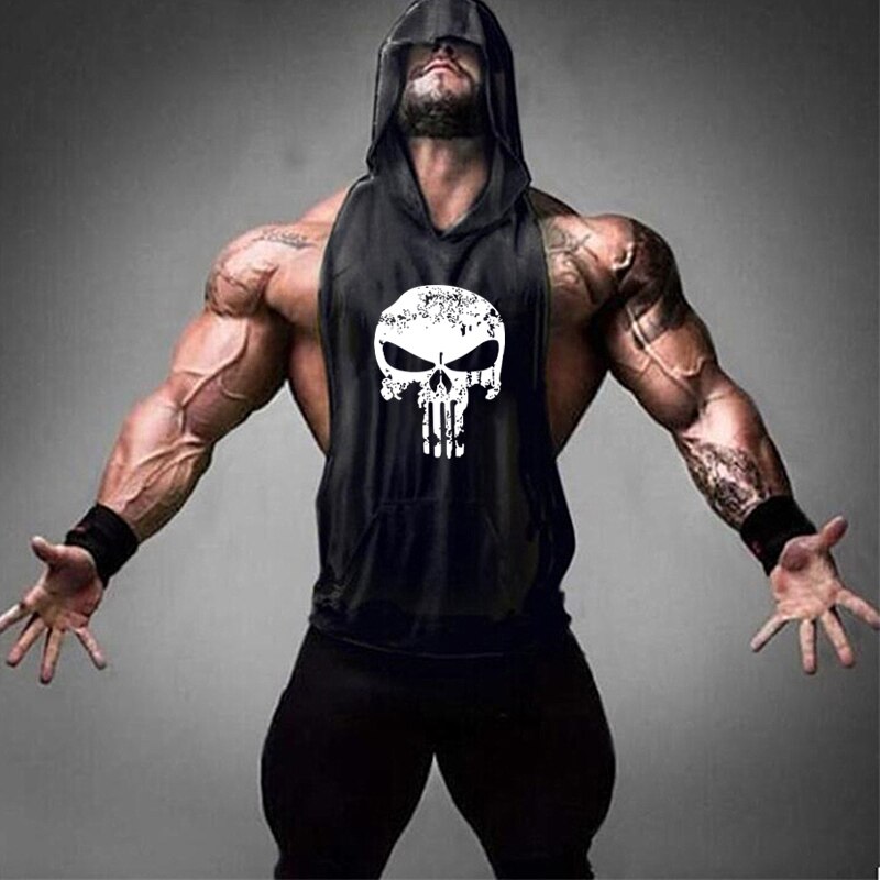 Gym Sleeveless Muscle Tank Top Workout Men’s T-Shirt Cotton Tee Shirt A-Shirt