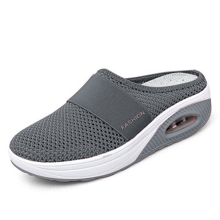 Women Mesh Lightweight Shoes Woman Slippers Wedge Shoes Female Air cushion Sandals Thick Bottem Omen Sneakers 43 image 9