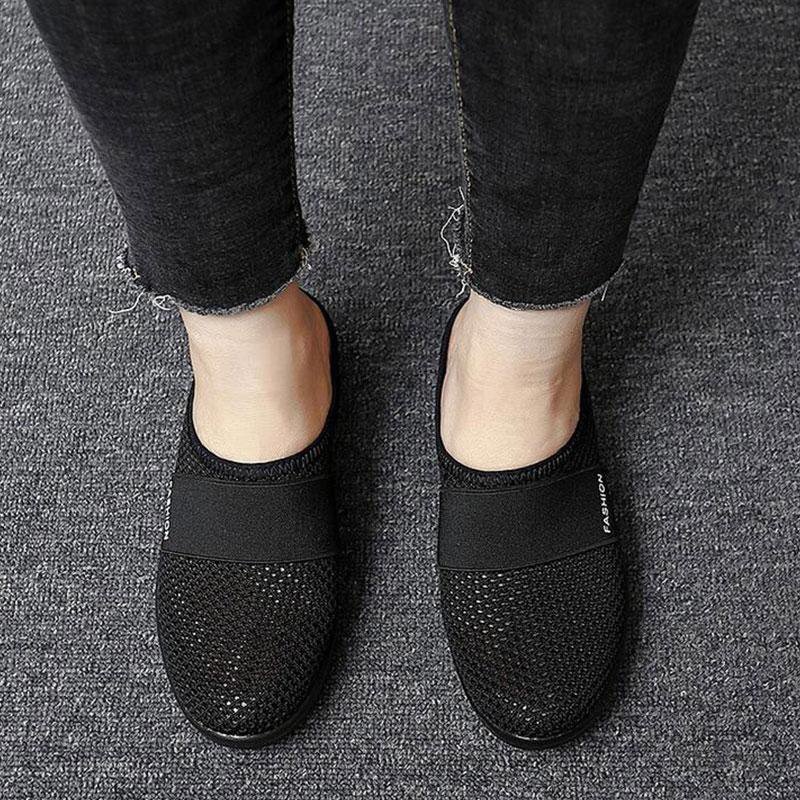Women Mesh Lightweight Shoes Woman Slippers Wedge Shoes Female Air cushion Sandals Thick Bottem Omen Sneakers 43 image 11