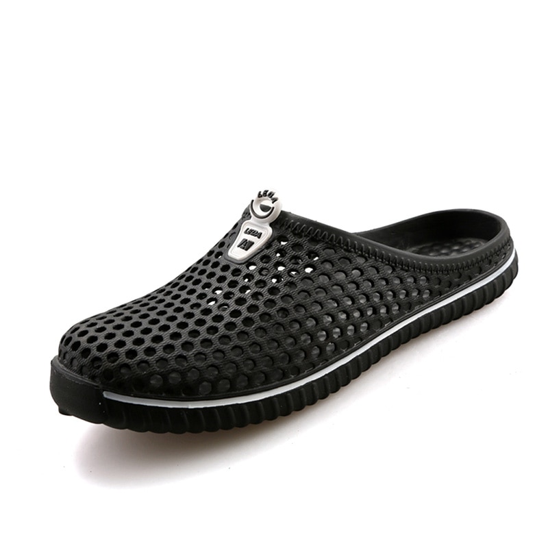 Kakaforsa 2020 waterproof Men Outdoor Sandals Mesh Breathable Lovers Slippers Unisex Casual Beach Sandal Hollow Flats Flip Flops image 3