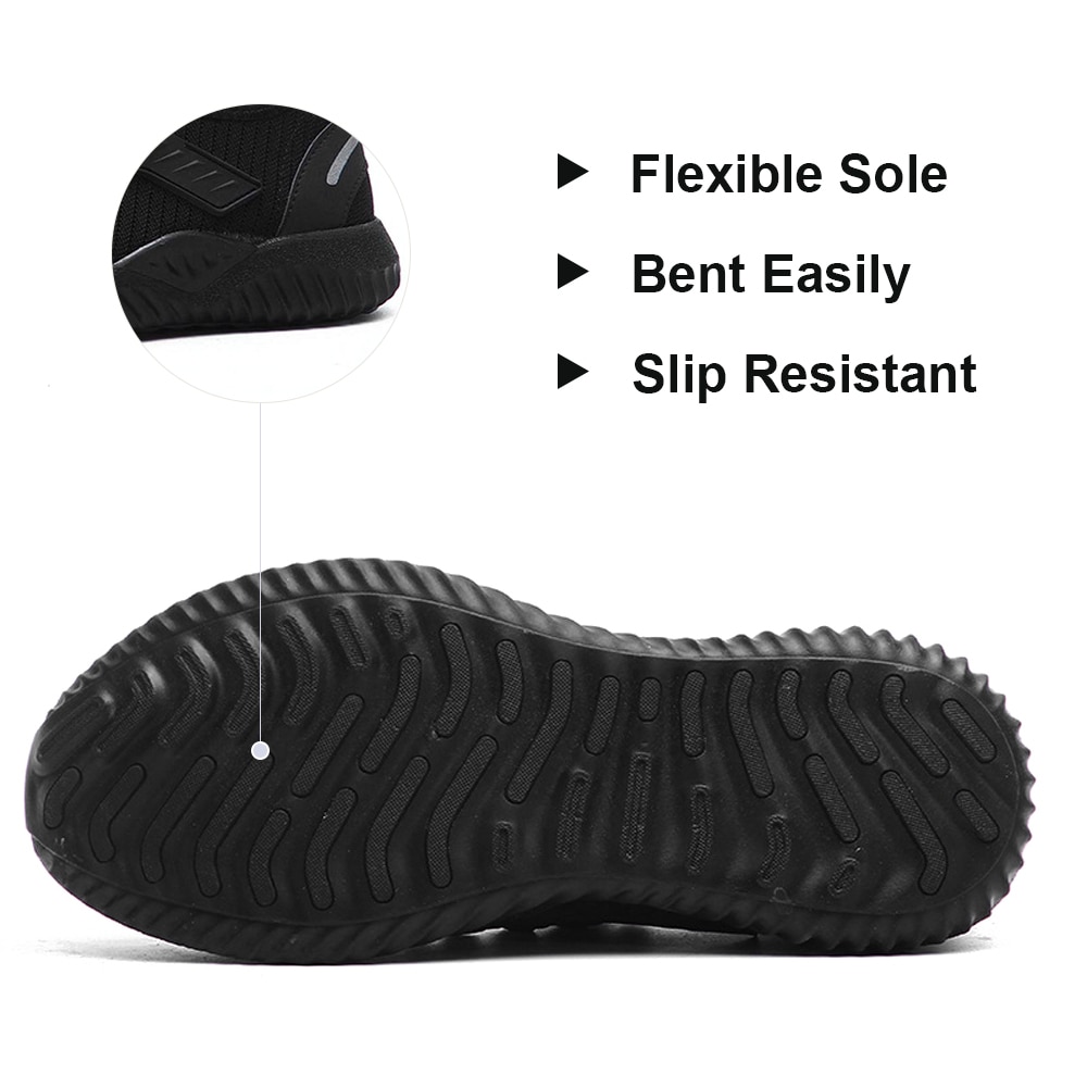 Indestructible Men Safety Work Shoes with Steel Toe Cap Puncture-Proof Boots Lightweight Breathable Sneakers image 5