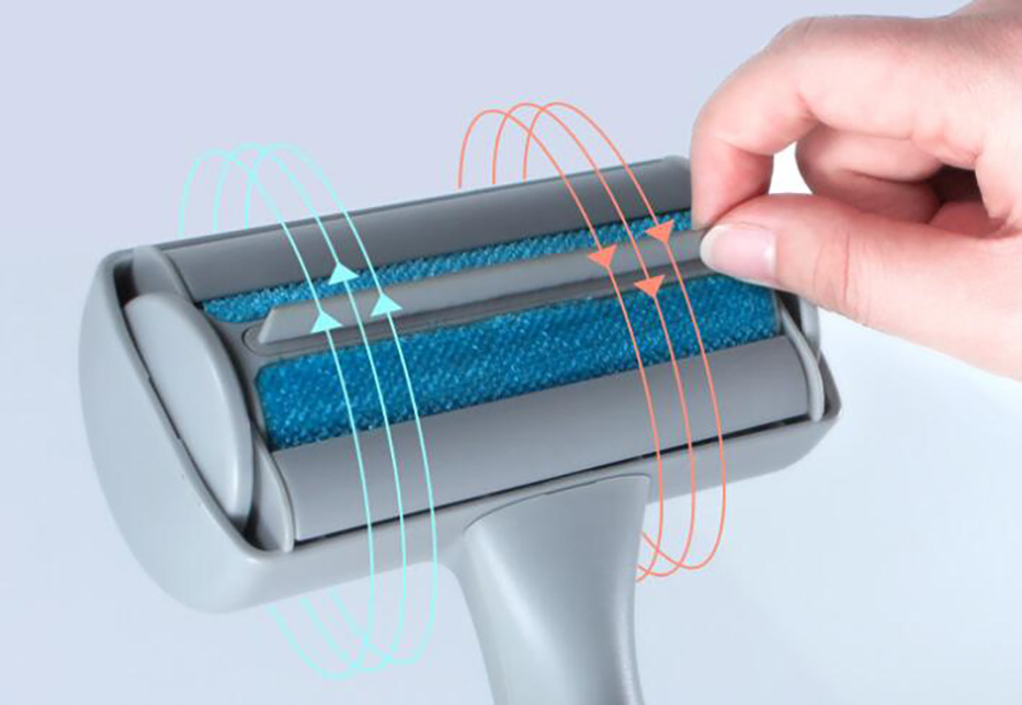 Pet Hair Rmover Brush for Furniture Bed Sofa Reusable Dog Cat Hair Rmove Brush Self-Cleaning Fur Clean Brush
