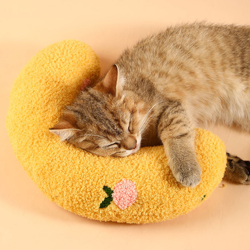Dog cat pillow protection cervical deep sleep u-shaped pet pillow puppy cat pillow pillow pet supplies