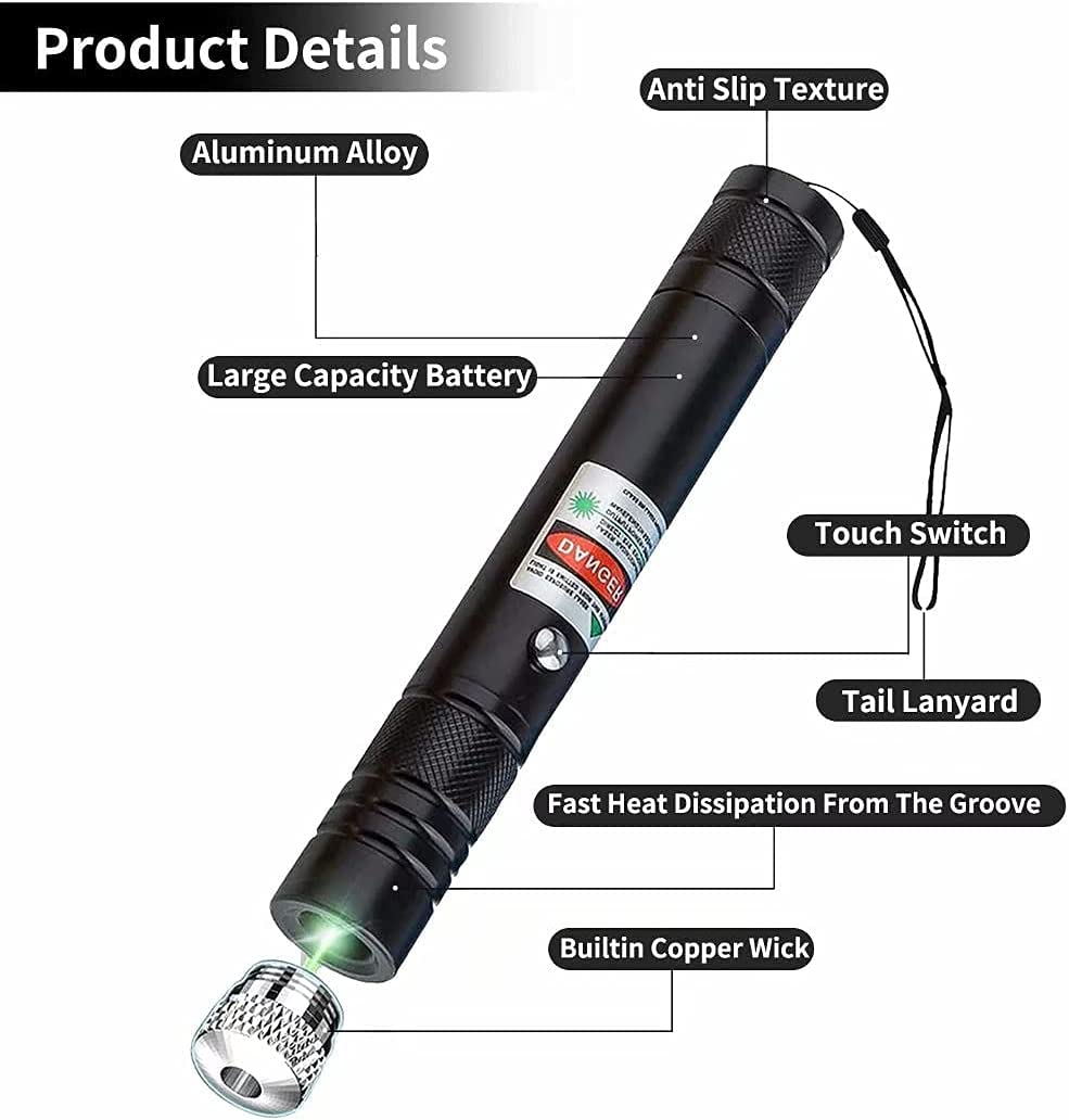 USB Direct Charging Laser Flashlight - High Power Outdoor Gypsophila Laser Light-2.jpg