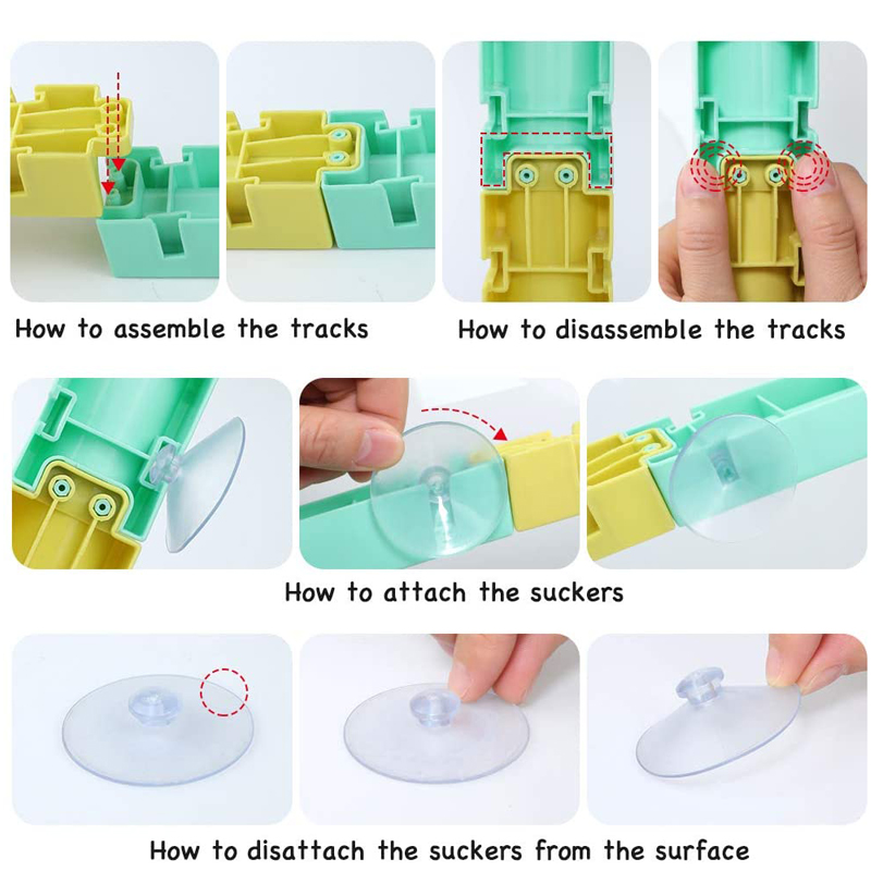 Amazon Hot Sale Summer Bathtub Toys for Toddlers with 44PCS DIY Wall Suction Water Pipe Slide Games Kids Bath Toys Assemble Set