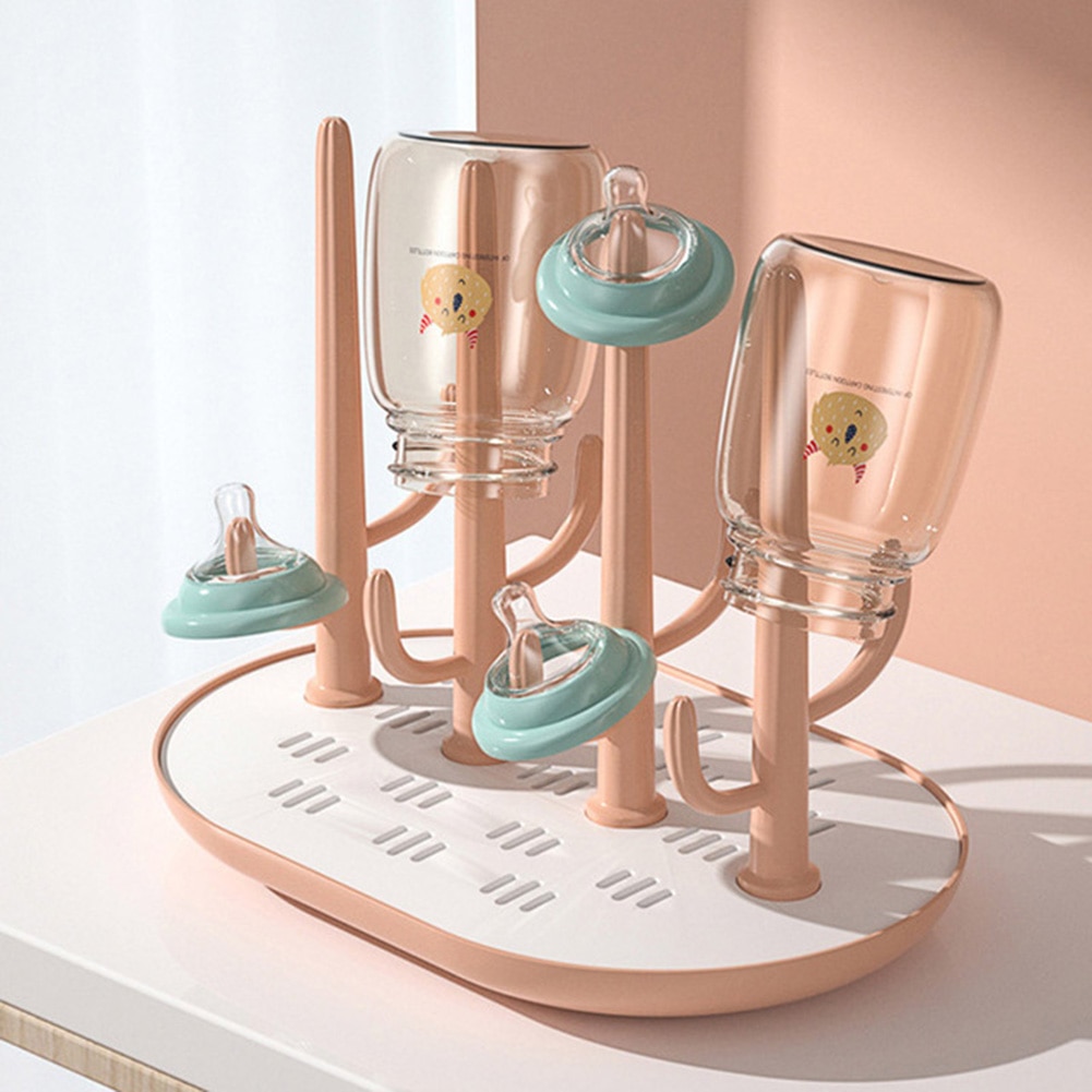 Baby Bottles Dryer Milk Bottle Drain Rack Bottle Rack Drying Washing Drying Feeding Bottles Dryer for Space Saving