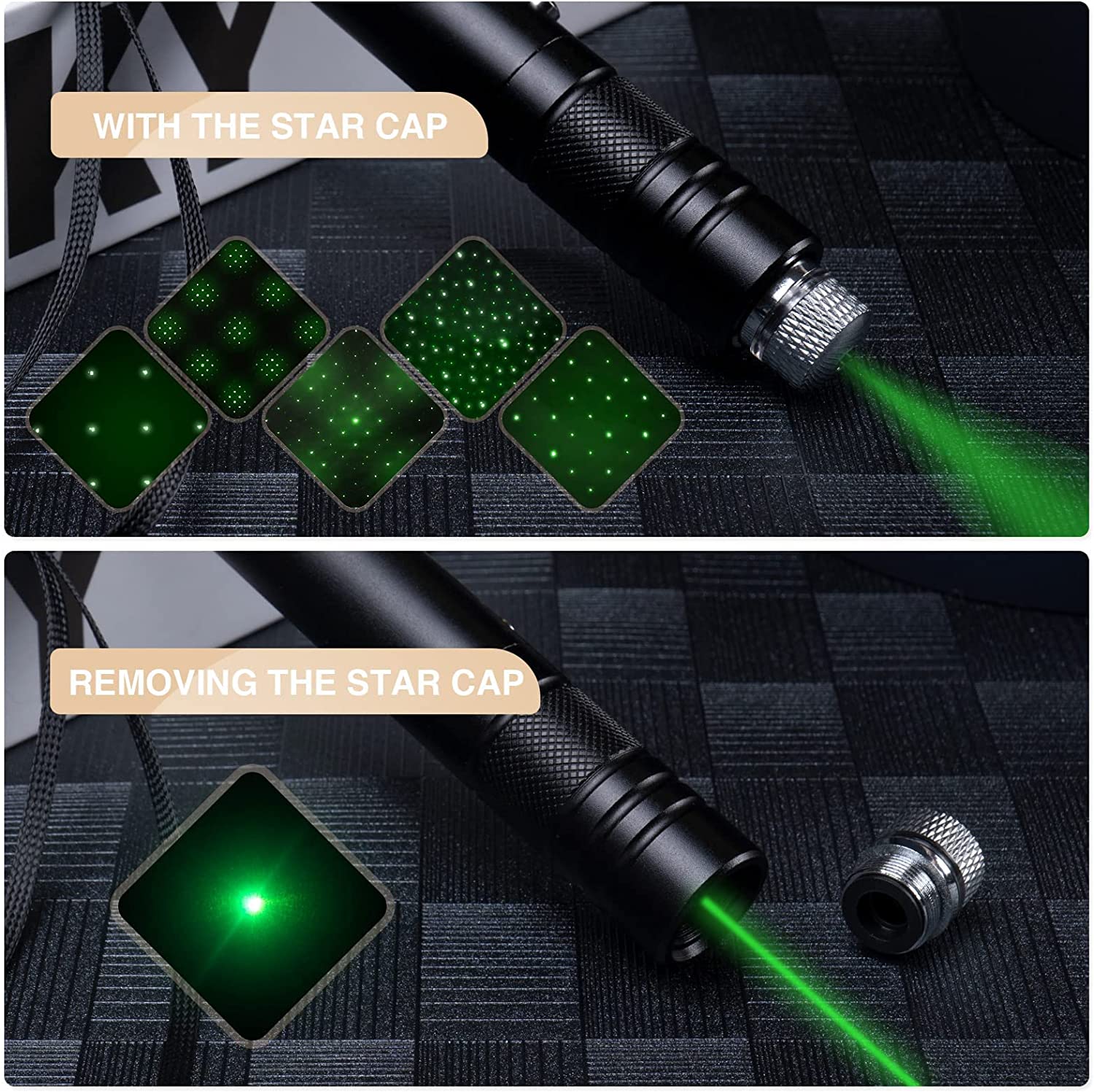 USB Direct Charging Laser Flashlight - High Power Outdoor Gypsophila Laser Light-4.jpg