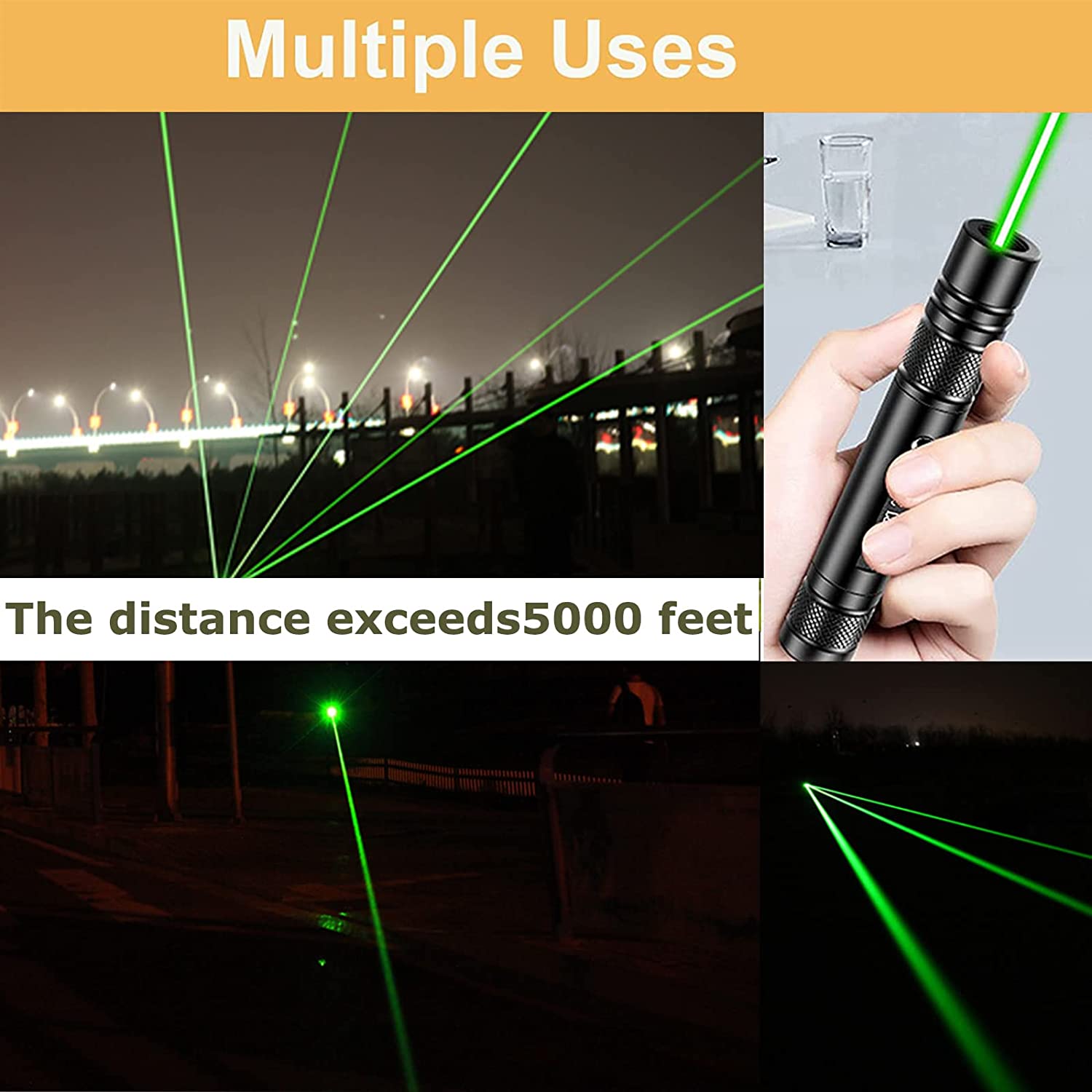 USB Direct Charging Laser Flashlight - High Power Outdoor Gypsophila Laser Light-6.jpg