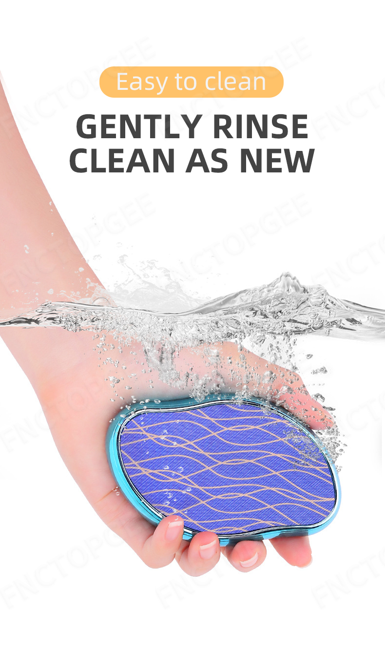 RTS Color Crystal Nano Glass Crystal Epilator Ladies Portable Exfoliating Hair Removal Tool Manual Epilator