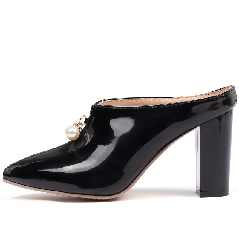 Sexy Shallow Slippers Women High Heels Summer Mules Shoes Ladies Luxury Brand Designer Pointed Toe Red White Sandals image 61