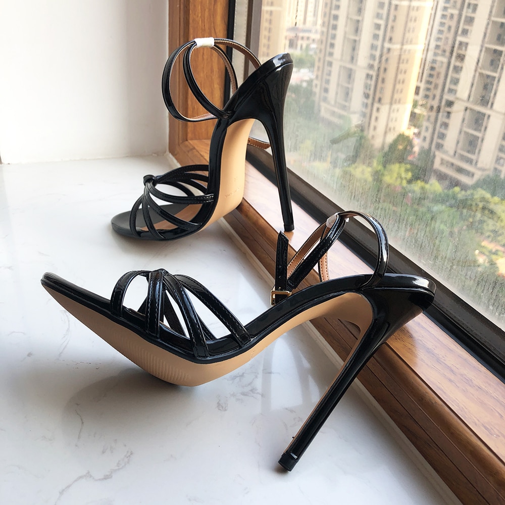 Tikicup 39-48 Drag Queen Cross-dresser Sexy Stiletto Sandals Pumps Women 13.5cm Extremely High Heel Summer Shoes image 36