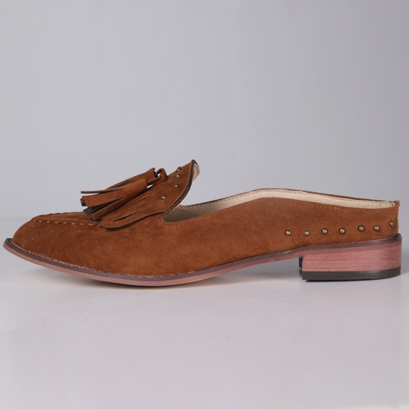 British Style Spring Summer Low Heel Square Heel Sandals image 23