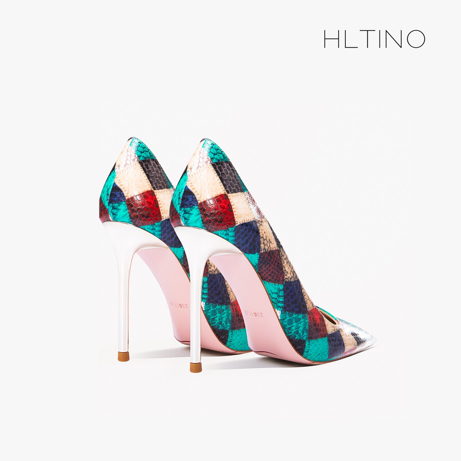 Summer Network Red Plaid Snake Pattern Pointed High Heel Shoes Women's Thin Heels Sexy French Large Lacquer Shoes image 39