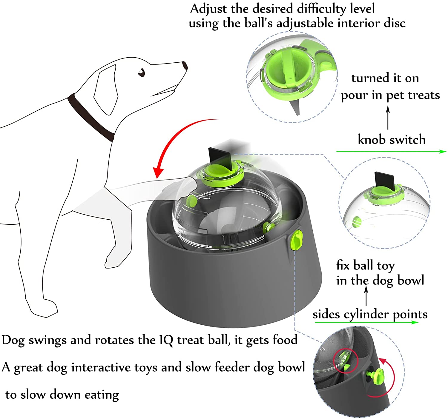 Interactive Dog Toy Dog Feeder IQ Treat Robot Pet Toys Food