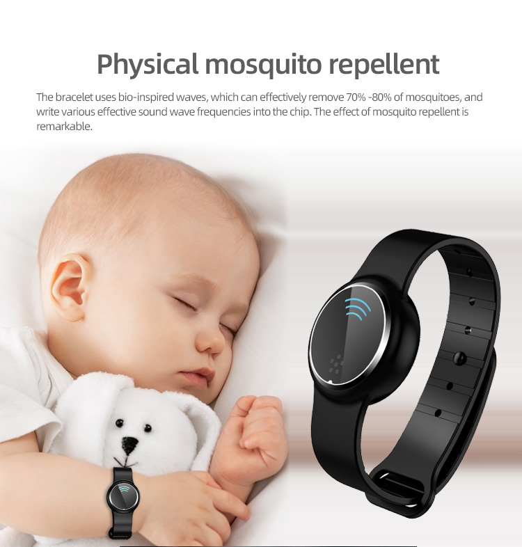 Outdoor electric ultrasonic pest control antimosquitos wristbrands anti mosquito bracelet