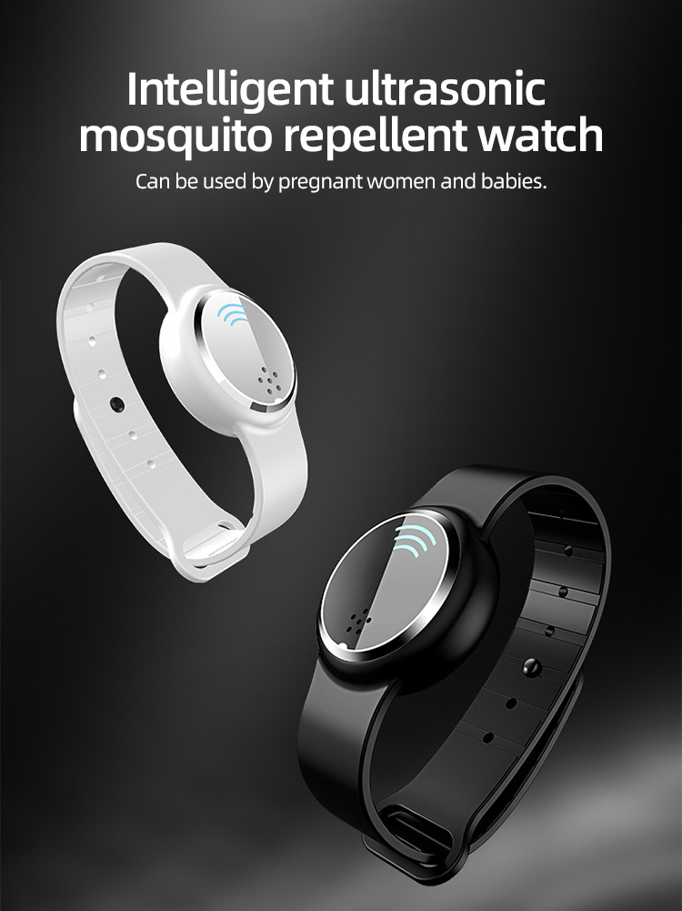 Outdoor electric ultrasonic pest control antimosquitos wristbrands anti mosquito bracelet