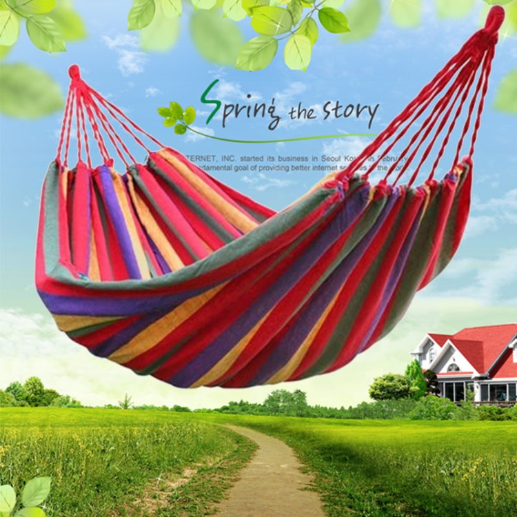 Title 3, Outdoor Single Camping Hammock 260x80cm Soft Ca...